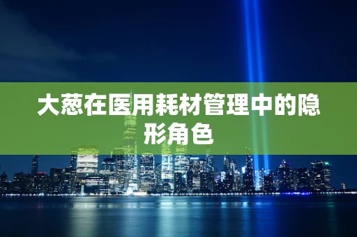 大葱在医用耗材管理中的隐形角色