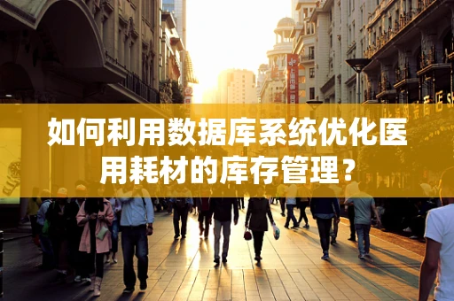 如何利用数据库系统优化医用耗材的库存管理？