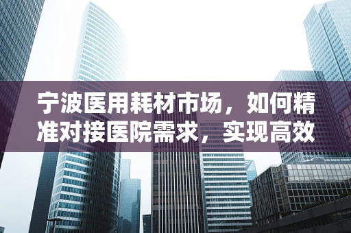 宁波医用耗材市场，如何精准对接医院需求，实现高效采购？