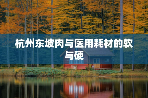 杭州东坡肉与医用耗材的软与硬