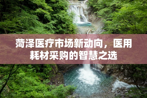 菏泽医疗市场新动向，医用耗材采购的智慧之选