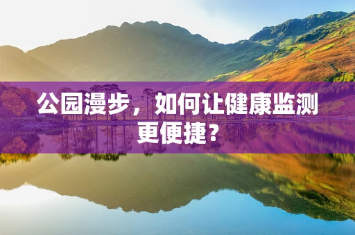 公园漫步，如何让健康监测更便捷？