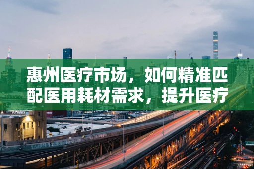 惠州医疗市场，如何精准匹配医用耗材需求，提升医疗服务效率？