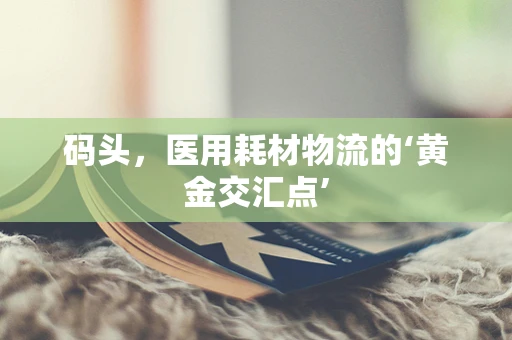 码头，医用耗材物流的‘黄金交汇点’