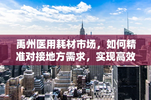 禹州医用耗材市场，如何精准对接地方需求，实现高效供给？