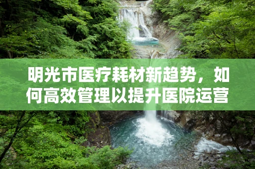 明光市医疗耗材新趋势，如何高效管理以提升医院运营效能？