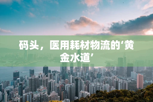 码头，医用耗材物流的‘黄金水道’