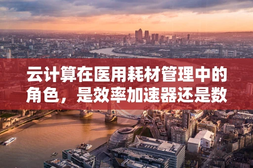 云计算在医用耗材管理中的角色，是效率加速器还是数据守护者？