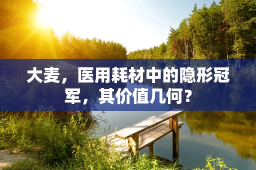 大麦，医用耗材中的隐形冠军，其价值几何？