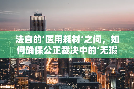 法官的‘医用耗材’之问，如何确保公正裁决中的‘无瑕’证据？