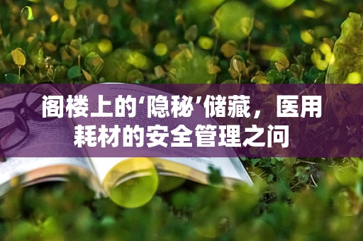 阁楼上的‘隐秘’储藏，医用耗材的安全管理之问