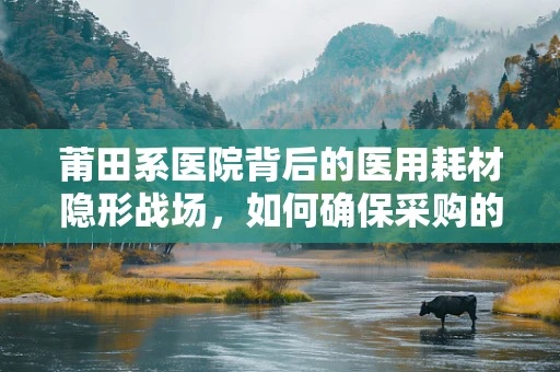 莆田系医院背后的医用耗材隐形战场，如何确保采购的透明与高效？