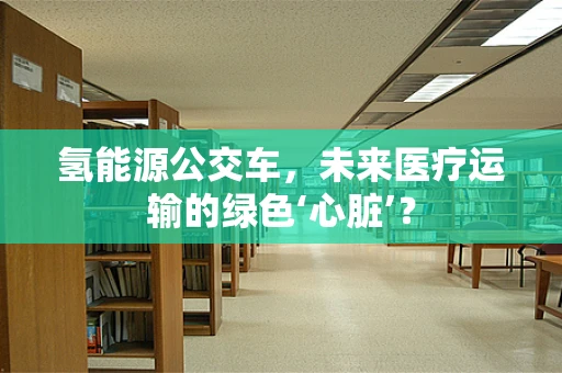 氢能源公交车，未来医疗运输的绿色‘心脏’？