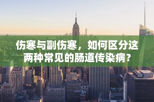 伤寒与副伤寒，如何区分这两种常见的肠道传染病？