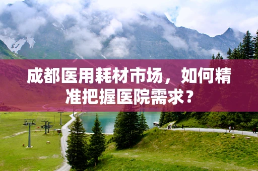 成都医用耗材市场，如何精准把握医院需求？