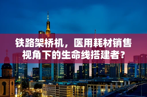 铁路架桥机，医用耗材销售视角下的生命线搭建者？