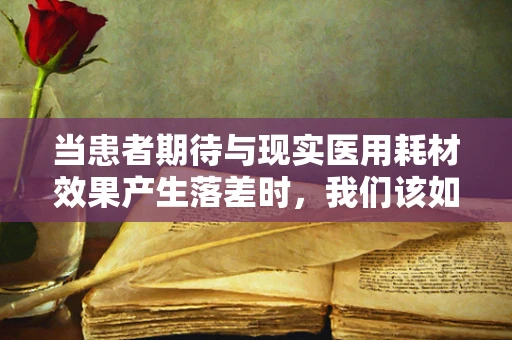 当患者期待与现实医用耗材效果产生落差时，我们该如何平衡期望与失望？
