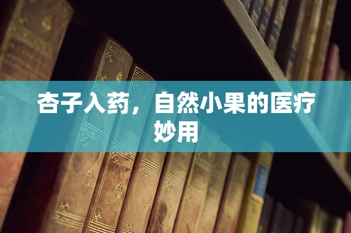 杏子入药，自然小果的医疗妙用