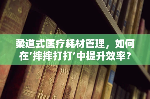 柔道式医疗耗材管理，如何在‘摔摔打打’中提升效率？