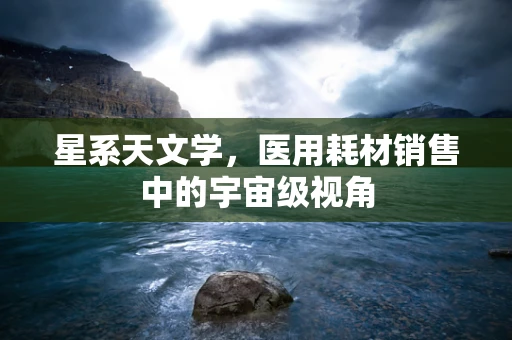 星系天文学，医用耗材销售中的宇宙级视角